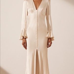 Chic and elegant Shona Joy La Lune bridal rehersal/shower dress